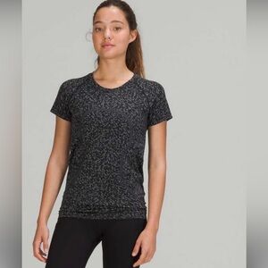 Lululemon Distorted Black Swiftly Tech Shirt